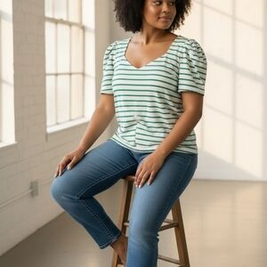 Skies Are Blue Women's Striped Top